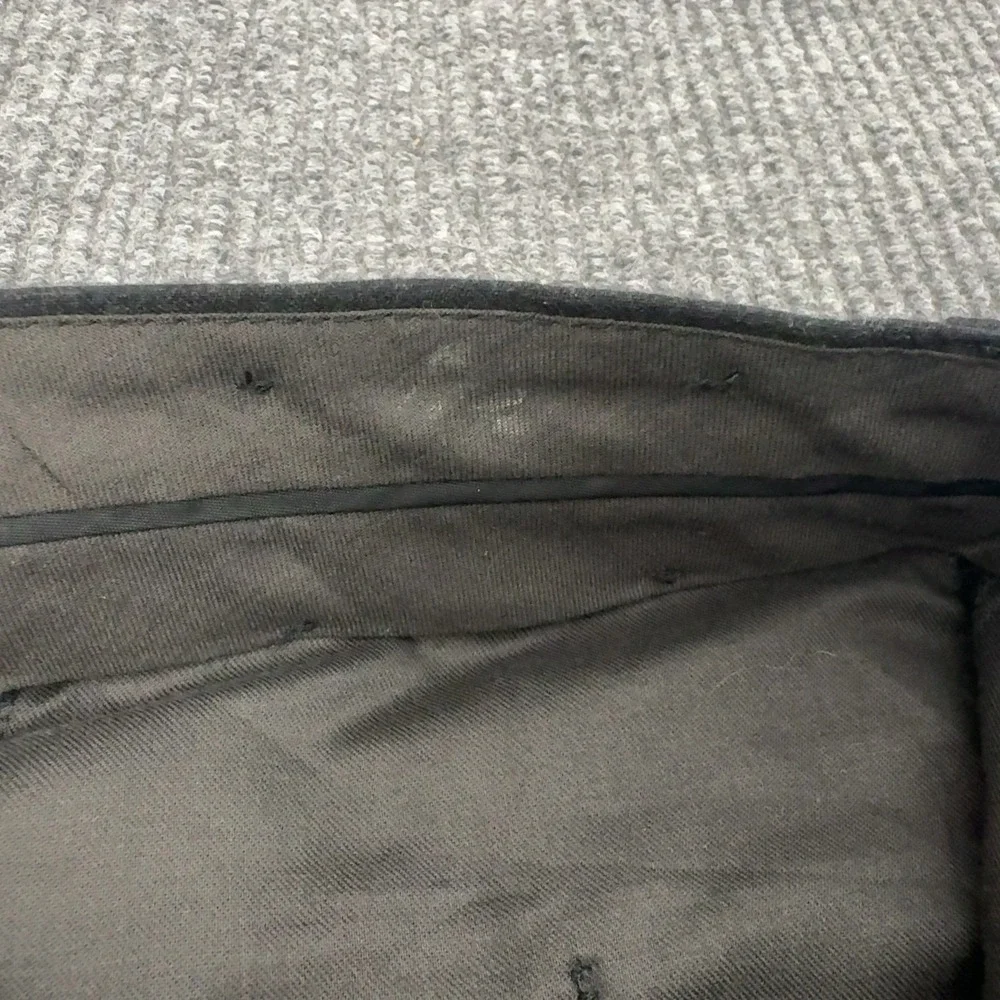 Brooks Brothers Dress Pants Mens 36 Black Wool Stretch Flat Front Classic Style